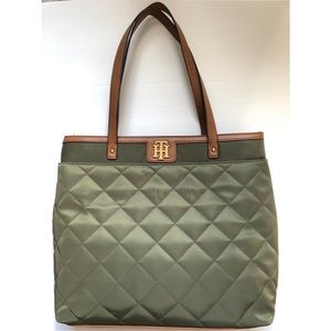 Tommy Hilfiger Olive Green Tote Bag